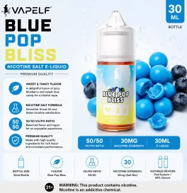 30ml Vapelf Blue Pop Bliss Salt E-liquid