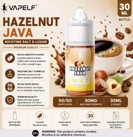 30ml Vapelf Hazelnut Java Salt E-liquid