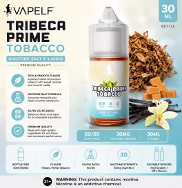30ml Vapelf Tribeca Prime Tobacco Salt E-liquid