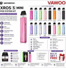 Vaporesso XROS 5 MINI Pod System Kit 1500mAh 3ml
