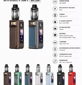 VOOPOO Drag 6 Mod Kit with Uforce-X Tank II 4400mAh 5ml (Max 220W)