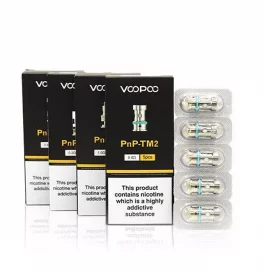 Voopoo PnP Replacement Coils for Drag Baby/Mini/2/S/X,VINCI Series Kit,Argus Pro,PnP 20/22,V.SUIT,Doric 60,Drag E60,Drag H80 S, Uforce-L Tank (5Pcs/Pack)