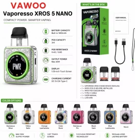 Vaporesso XROS 5 NANO Pod System Kit 1600mAh 3ml