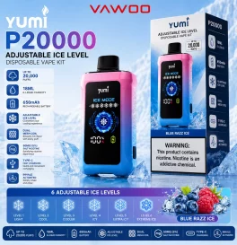 YUMI P20000 Adjustable ICE Level Disposable Vape Kit 650mAh 18ml