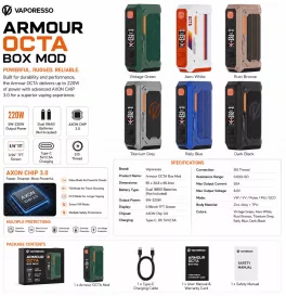 Vaporesso Armour OCTA Box Mod 220W