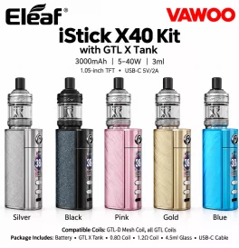 Eleaf iStick X40 Kit with GTL X Tank