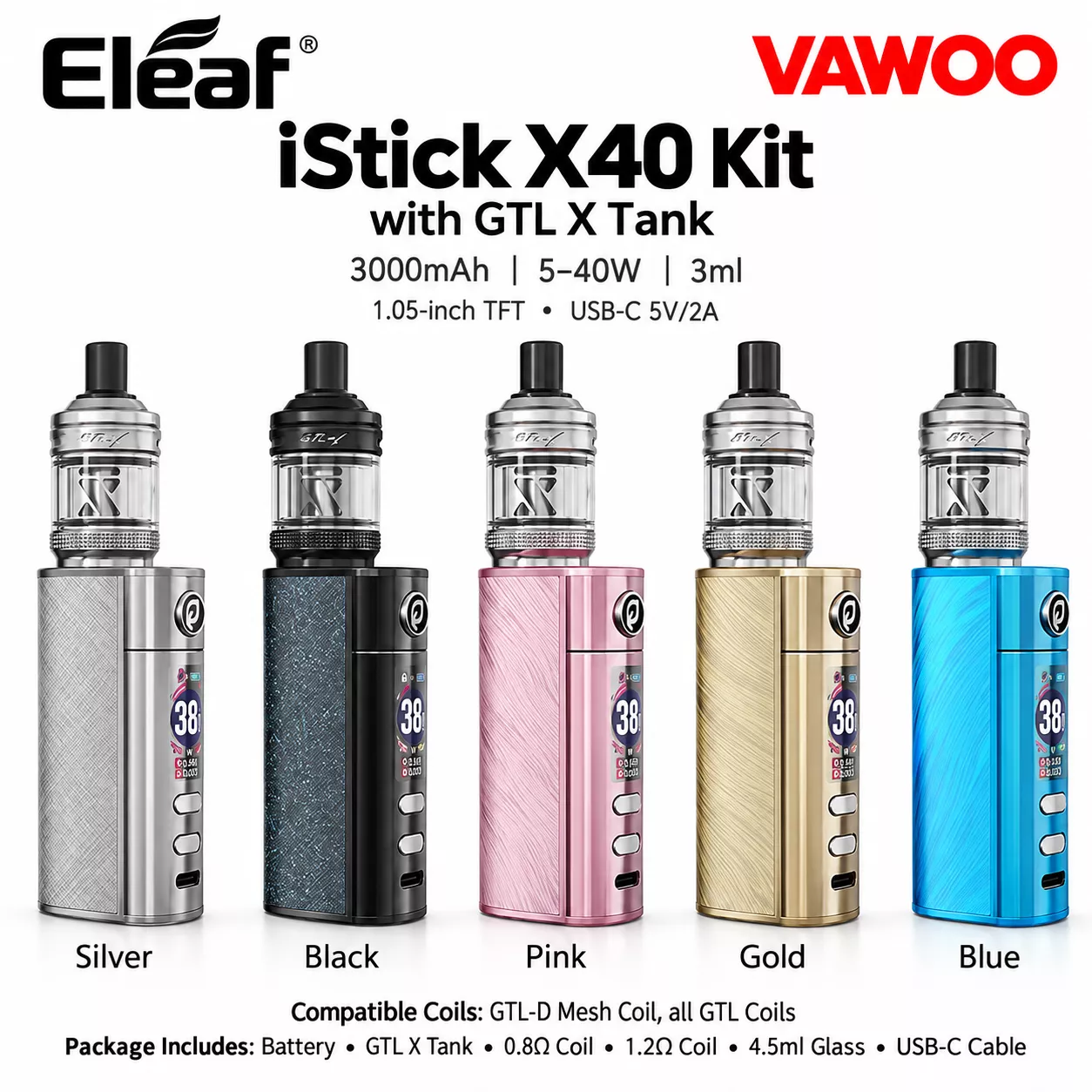 Eleaf iStick X40 Kit with GTL X Tank