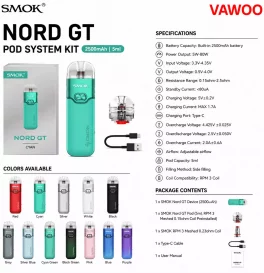 SMOK Nord GT Pod System Kit 2500mAh 5ml