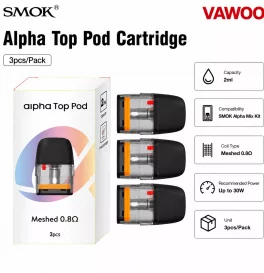 SMOK Alpha Top Pod Cartridge 2ml (3pcs/Pack)