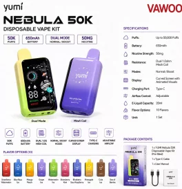 YUMI Nebula 50K Disposable Vape Kit 650mAh (50K Puffs)