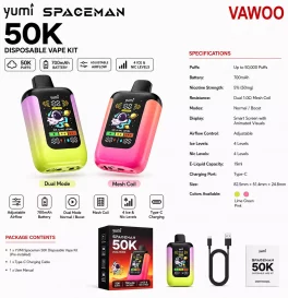 YUMI Spaceman 50K Disposable Vape Kit 700mAh (50K Puffs)